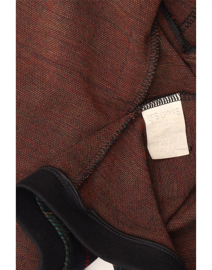 Les Lunis Dame 5 Button Blazer Jacket UK 14 Medium Green Check Wool