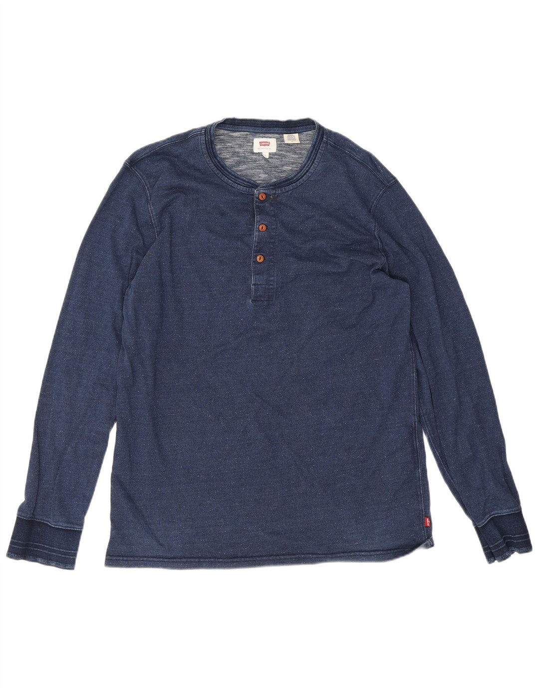Levi's Herre Top Langærmet Stor Marineblå Bomuld