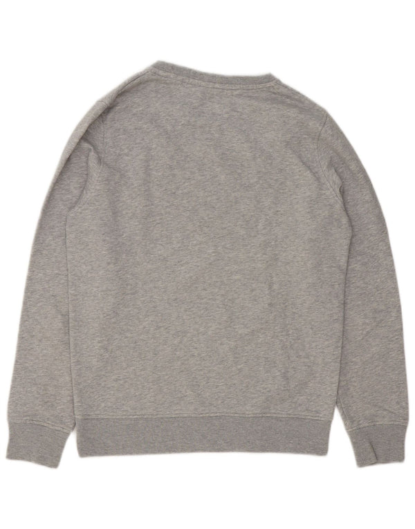 Gant grafisk sweatshirt til mænd, lille grå flækket bomuld