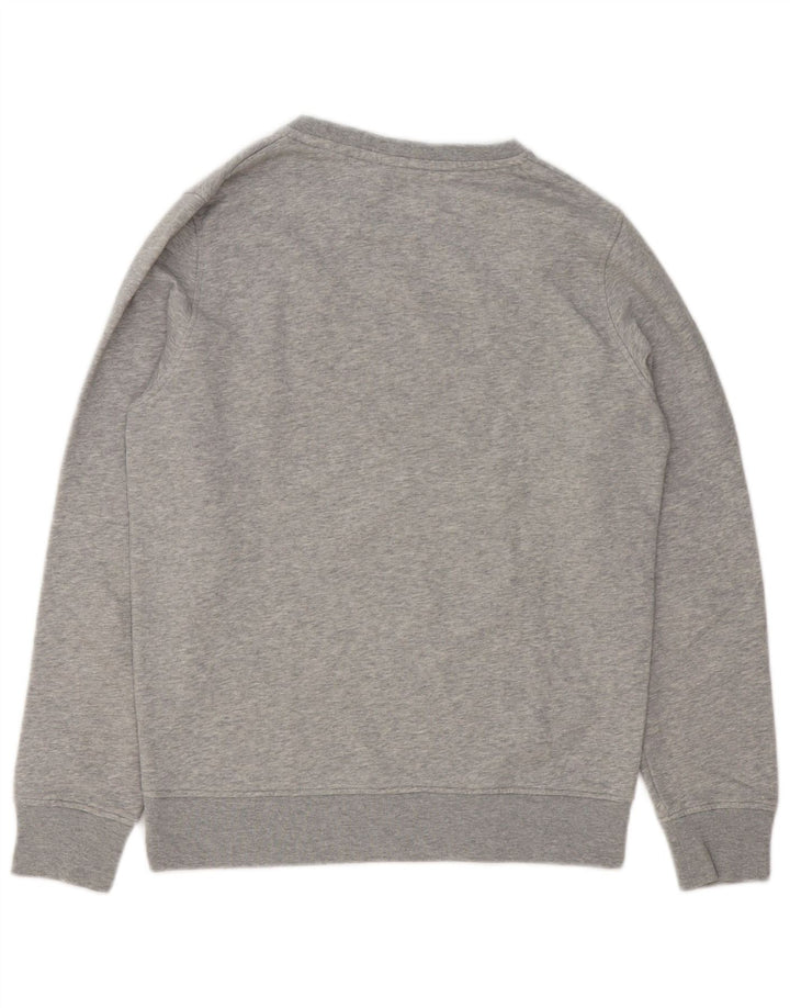 Gant grafisk sweatshirt til mænd, lille grå flækket bomuld