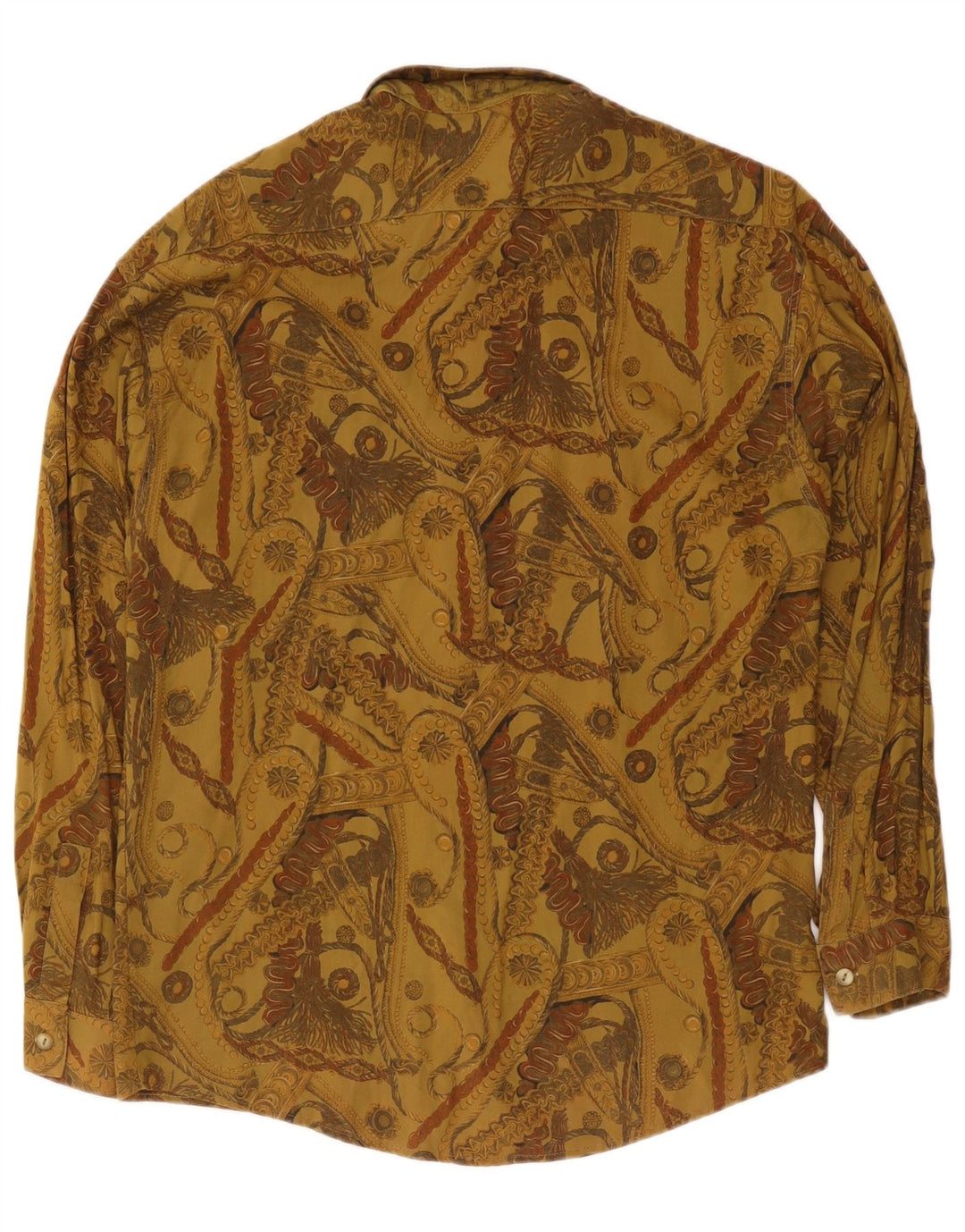 Tipo'S Grafisk Herreskjorte Stor Khaki Viscose