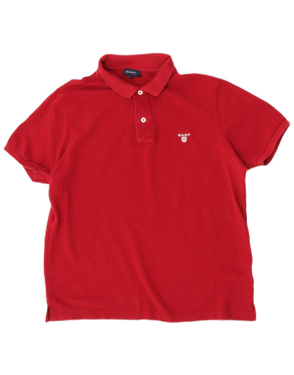 Gant Polo Shirt til mænd XL Rød Bomuld