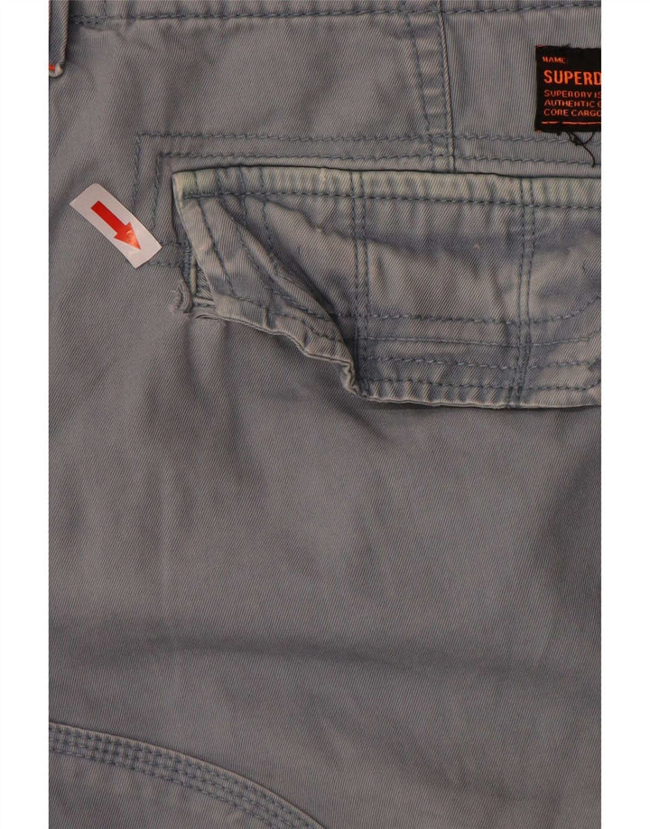 Superdry Cargo Shorts til mænd W36 Large Blue Bomuld