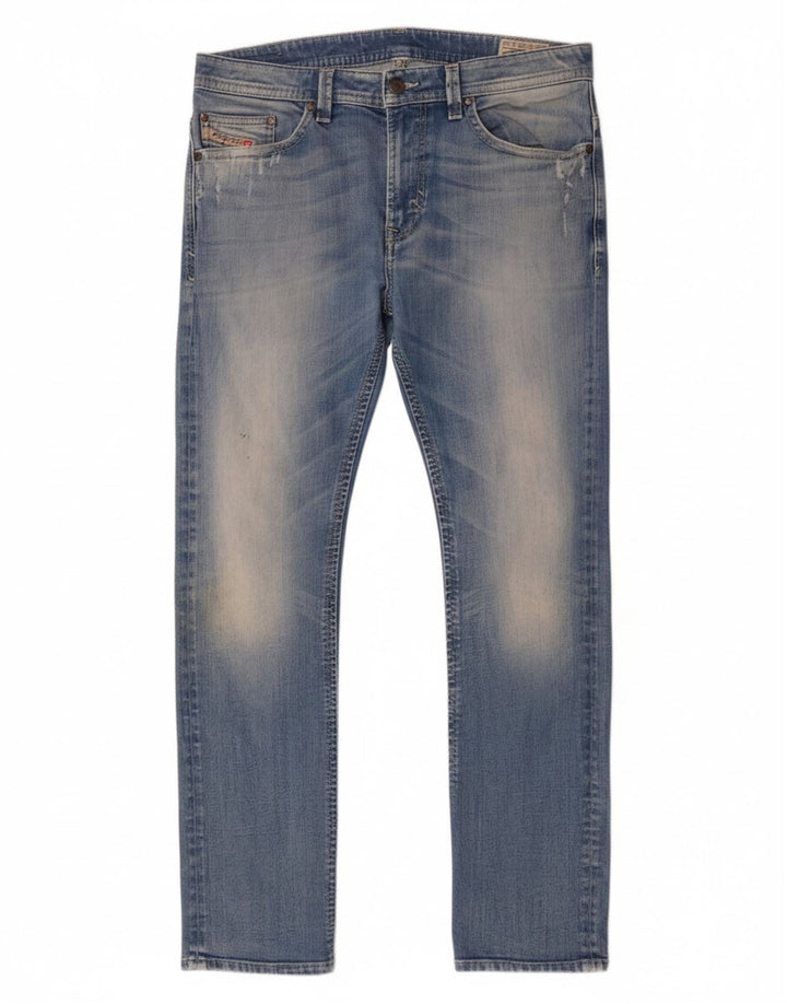 Diesel Herre Thavar Slim Jeans W34 L32 Blå Bomuld