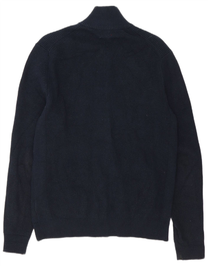 Marks & Spencer Herre cardigan sweater lille marineblå bomuld