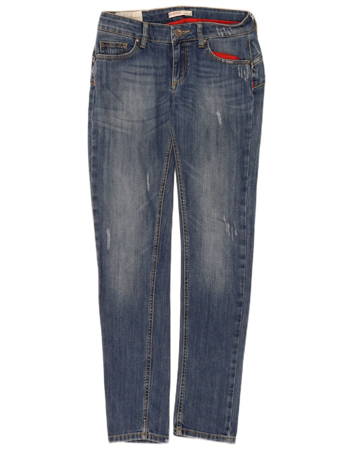 Liu Jo Dame Distressed Slim Jeans W29 L31 Blå Bomuld