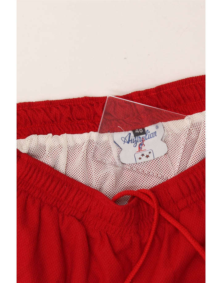 AUSTRALIAN L'ALPINA Mens Sport Shorts IT 48 Medium  Red Vintage AUSTRALIAN L'ALPINA and Second-Hand AUSTRALIAN L'ALPINA from Messina Hembry 