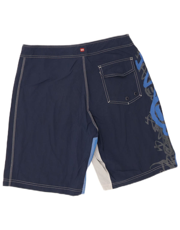 Animal Herre grafiske svømmeshorts Medium Navy Blue Colourblock Polyester