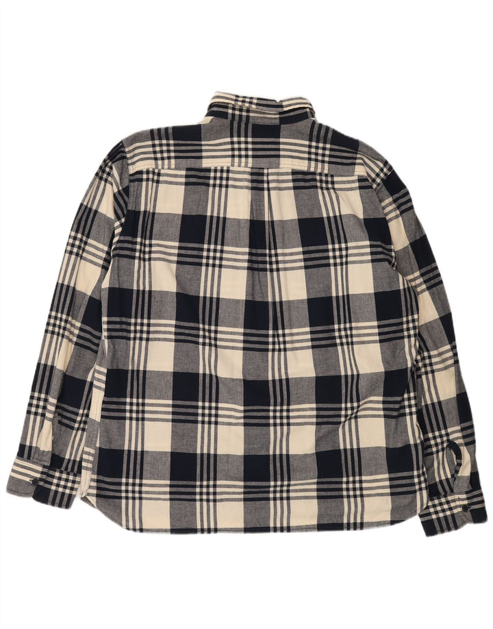 Levi's herre flannelskjorte 2XL marineblå plaid bomuld