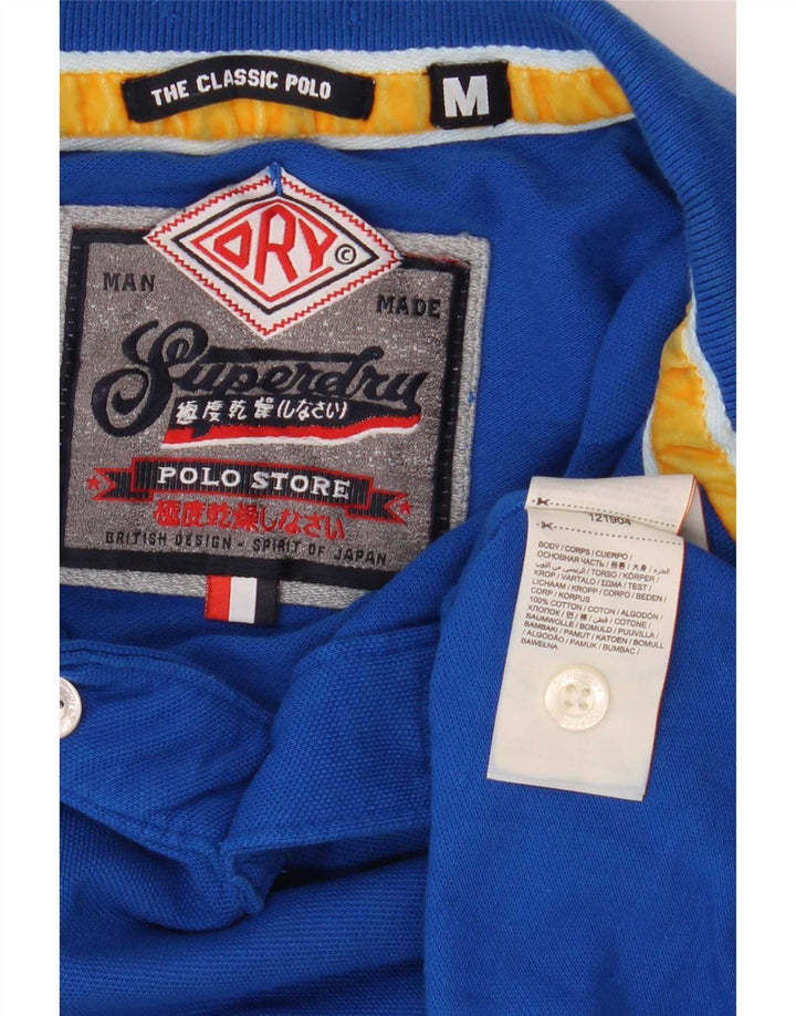 Superdry Polo skjorte til mænd mellemblå bomuld