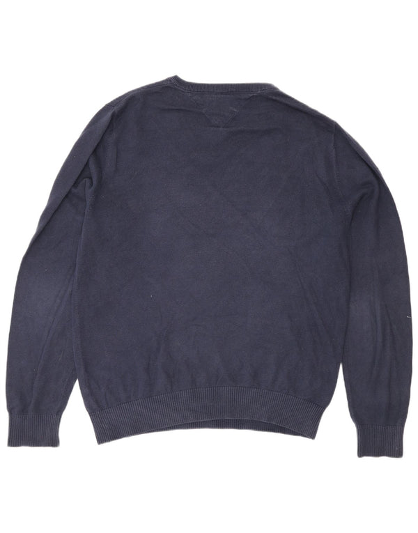Tommy Hilfiger Herre V-hals sweater Medium Marineblå Bomuld