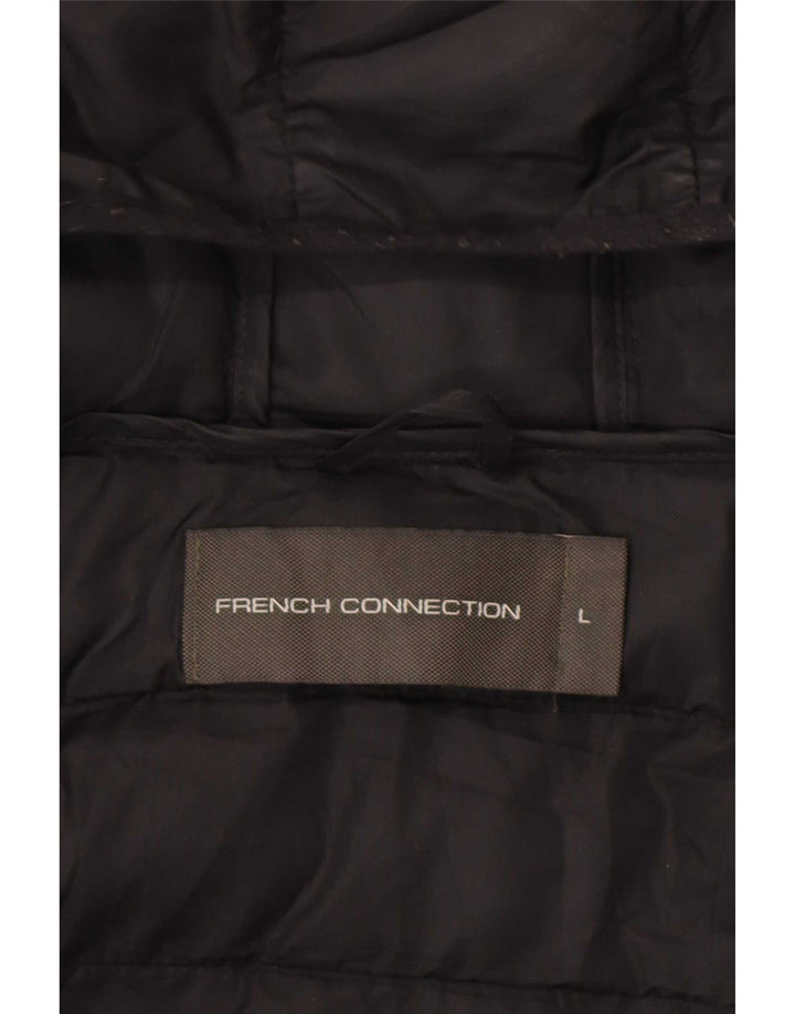 French Connection Herre hættepolstret jakke UK 40 Large Black