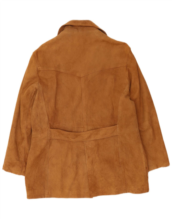 Vintage dame ruskindsjakke IT 44 medium brunt læder