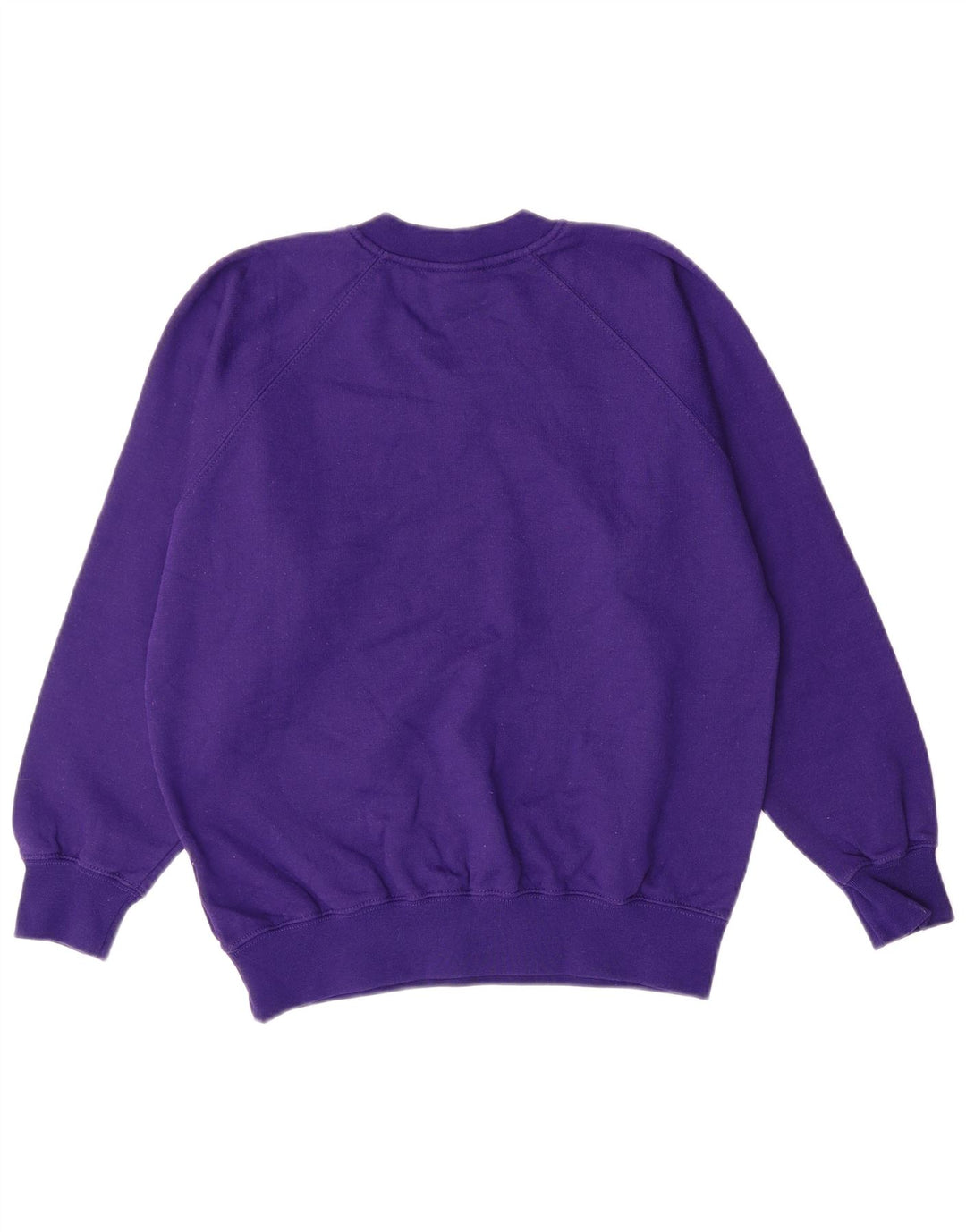 VINTAGE Herre sweatshirt Jumper UK 36 XS Purple Acrylic College