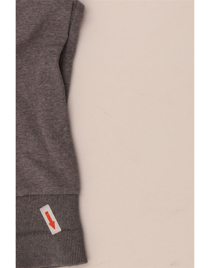 Converse Graphic Sweatshirt Jumper UK 10 Small Grå Flecked Bomuld