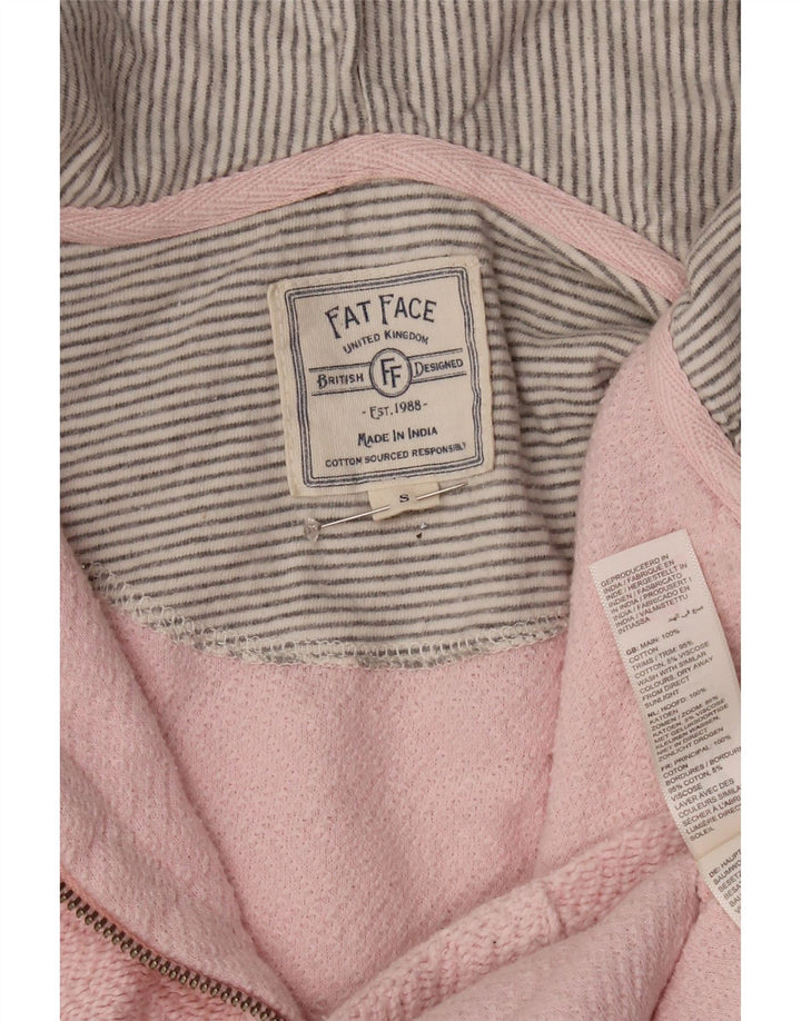 FAT FACE Dame-hættetrøje Sweater UK 10 Lille Pink Bomuld