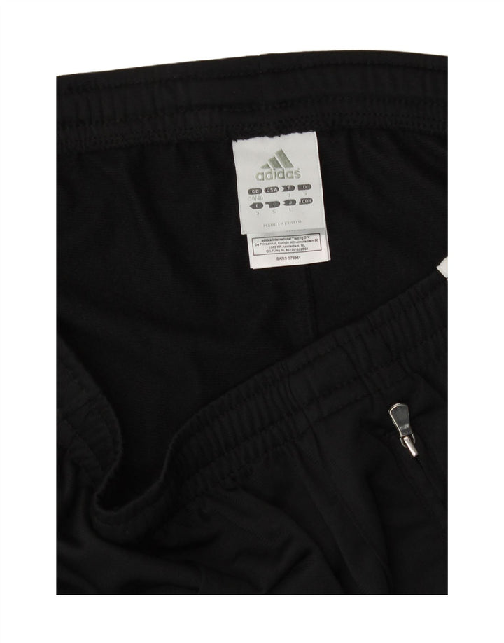 ADIDAS Mens Graphic Tracksuit Trousers UK 38/40 Medium  Black Vintage Adidas and Second-Hand Adidas from Messina Hembry 