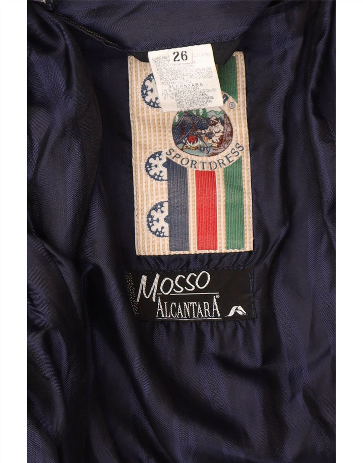 VINTAGE Bomberjakke til mænd UK 42 XL Navy Blue Polyester