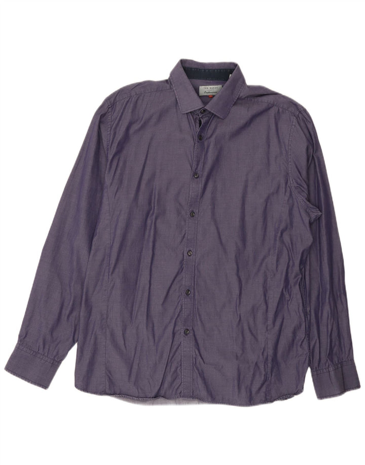 TED BAKER Herreskjorte str. 17 XL Lilla bomuld