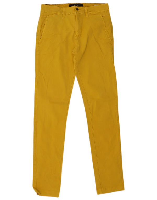 Zara Herre Slim Chino Bukser EU 36 XS W29 L32 Gul