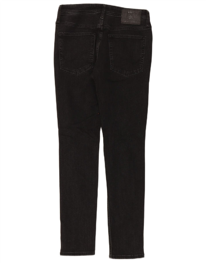 Jack & Jones Herre Distressed Slim Jeans W32 L30 Sort bomuld