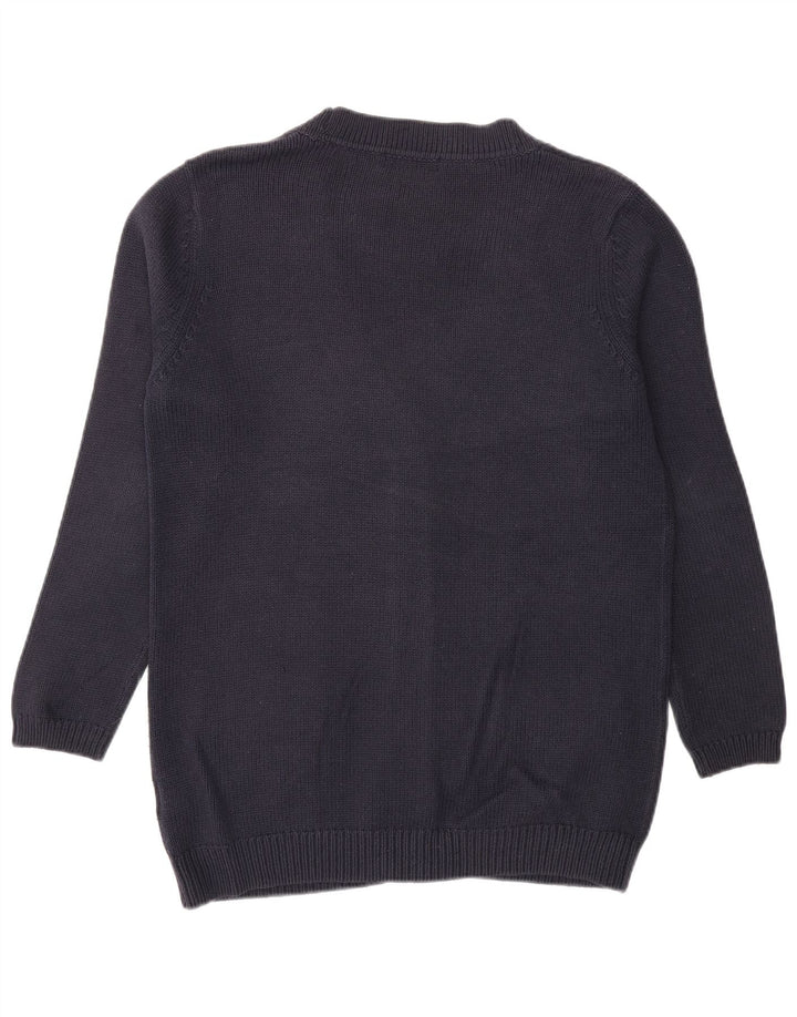Marks & Spencer Dame Oversized Cardigan Sweater UK 8 Small Navy Blue