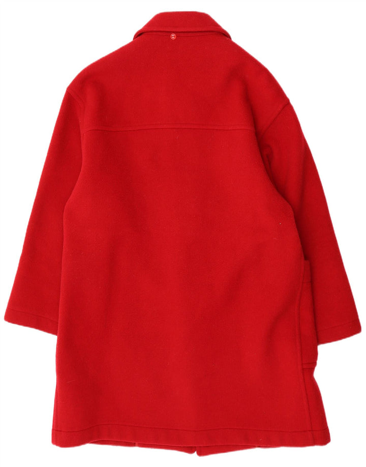 VINTAGE Dame Duffle Coat IT 48 XL Rød Uld