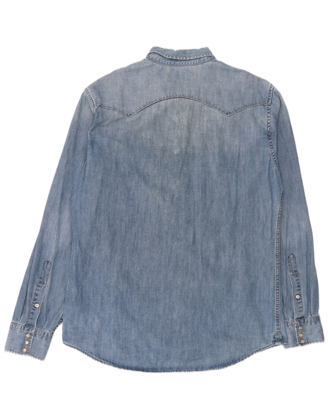 REPLAY Herre Denim Shirt Large Blue Cotton