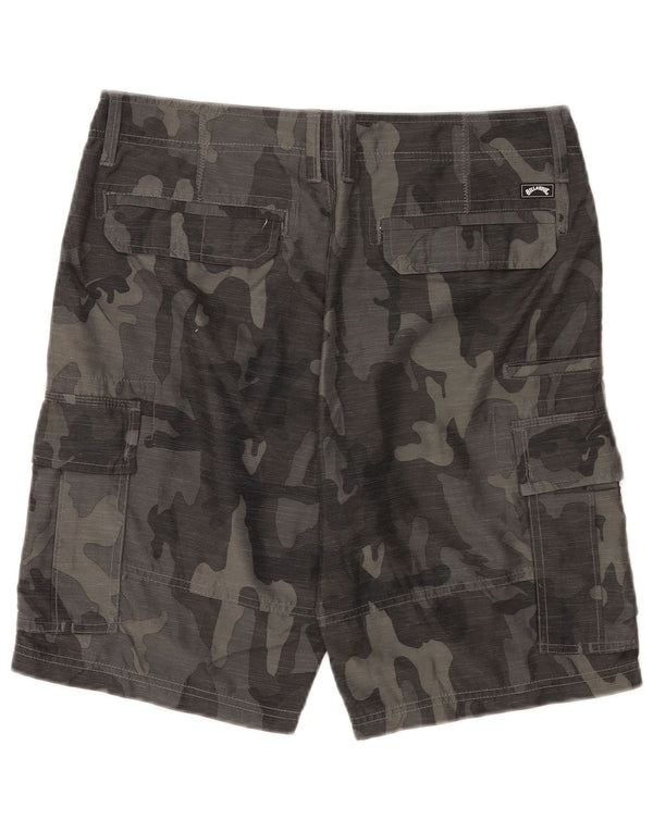 Billabong Herre Cargo Shorts W32 Medium Grey Camouflage