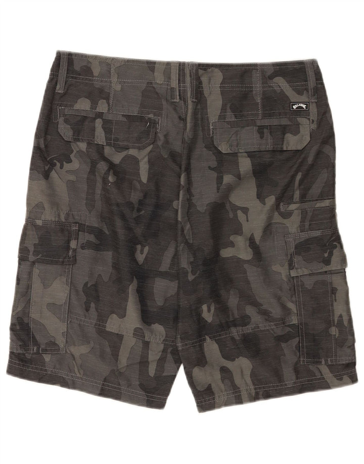 Billabong Herre Cargo Shorts W32 Medium Grey Camouflage
