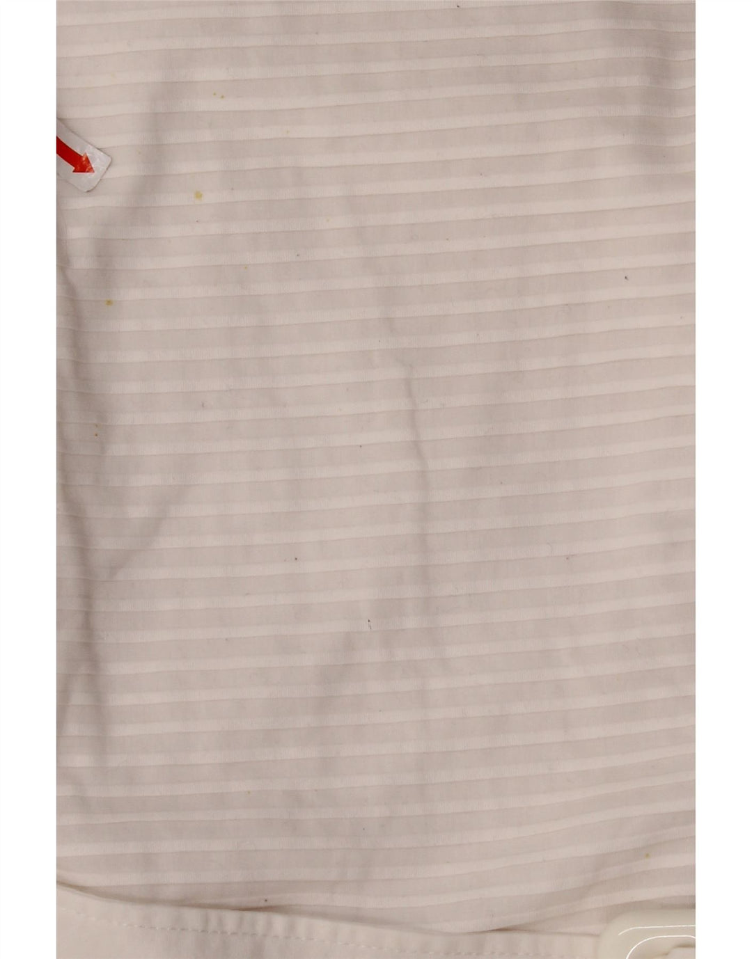 NARACAMICIE Dame ærmeløs bluse Top UK 8 Lille hvid nålestribet bomuld