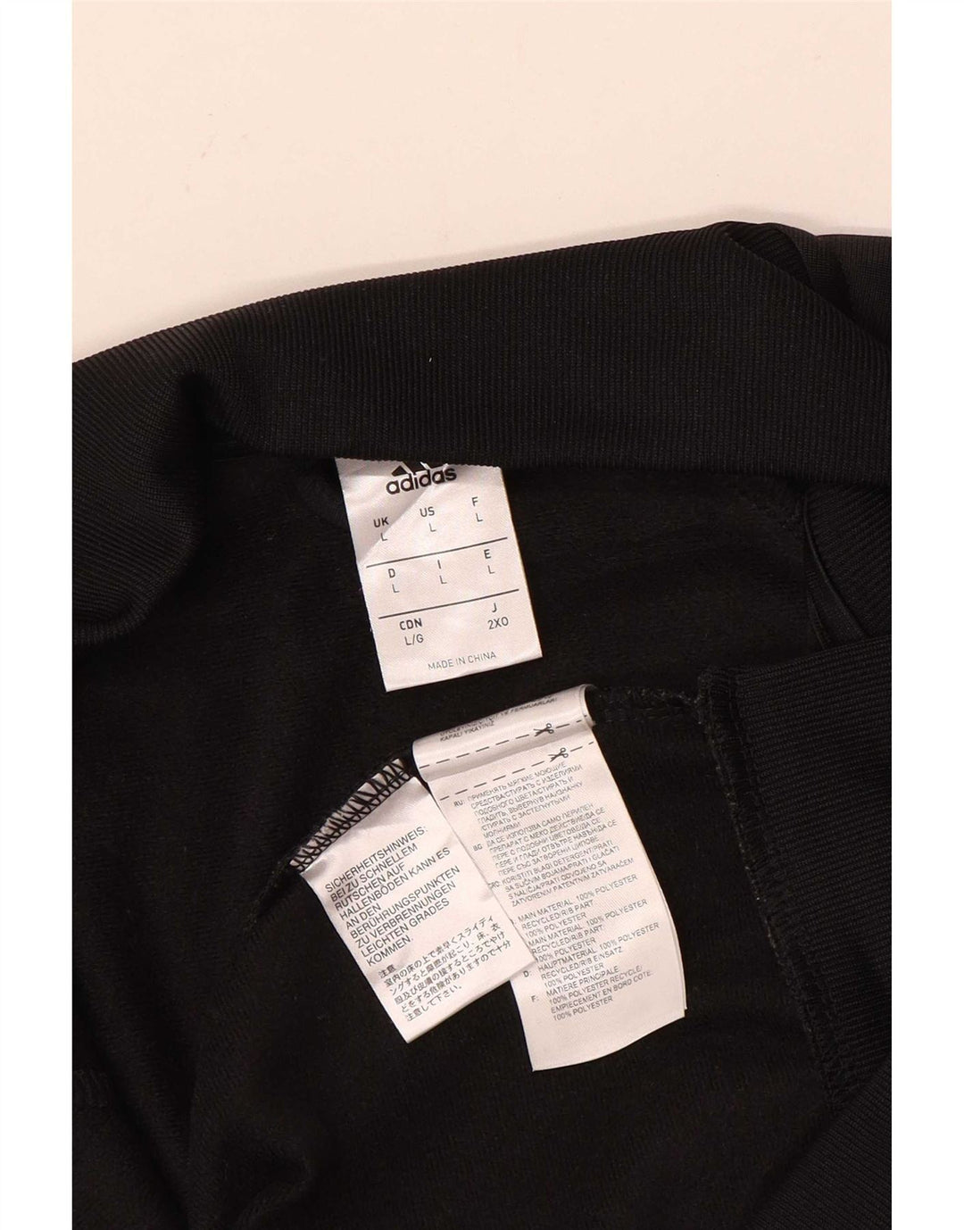 Adidas Træningsdragt til mænd Topjakke Stor Sort Colourblock Polyester