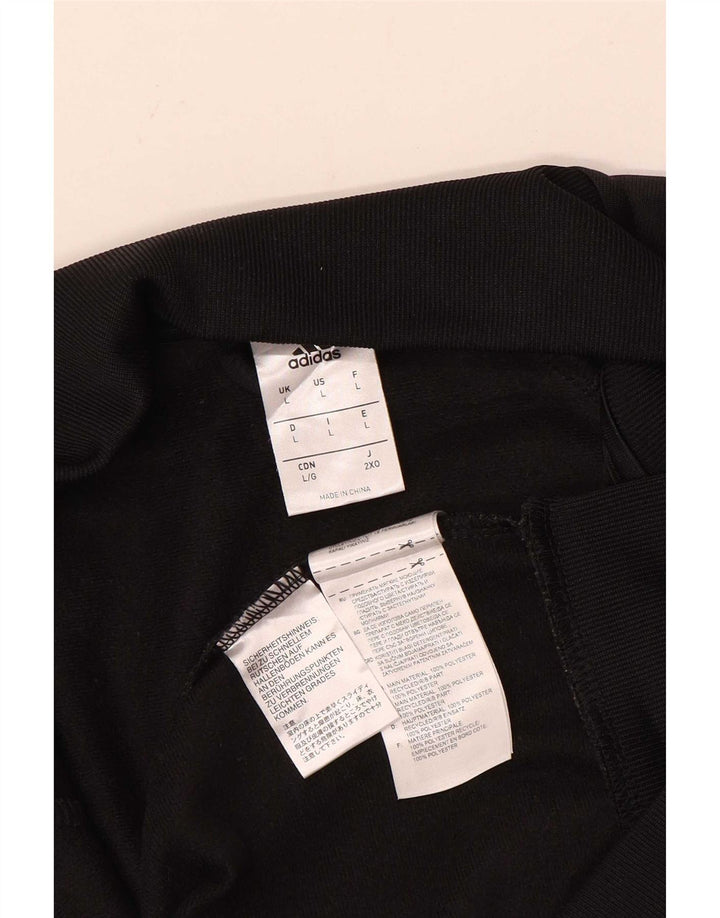 Adidas Træningsdragt til mænd Topjakke Stor Sort Colourblock Polyester