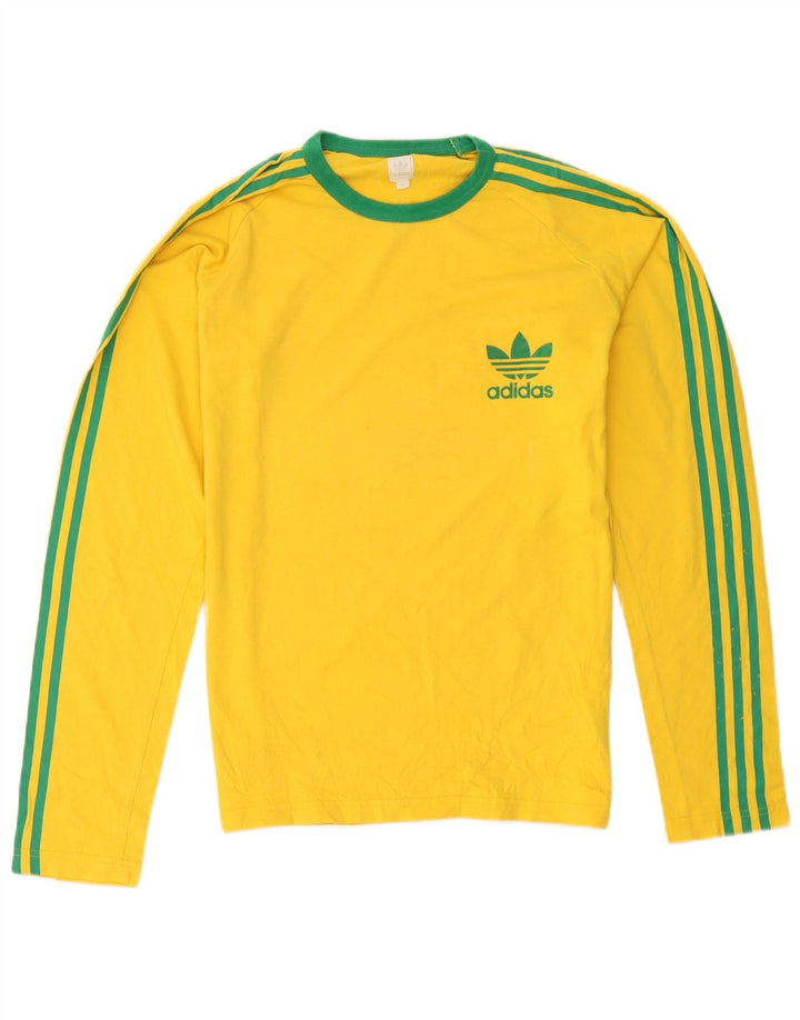 Adidas Herre Top Langærmet Medium Gul Bomuld