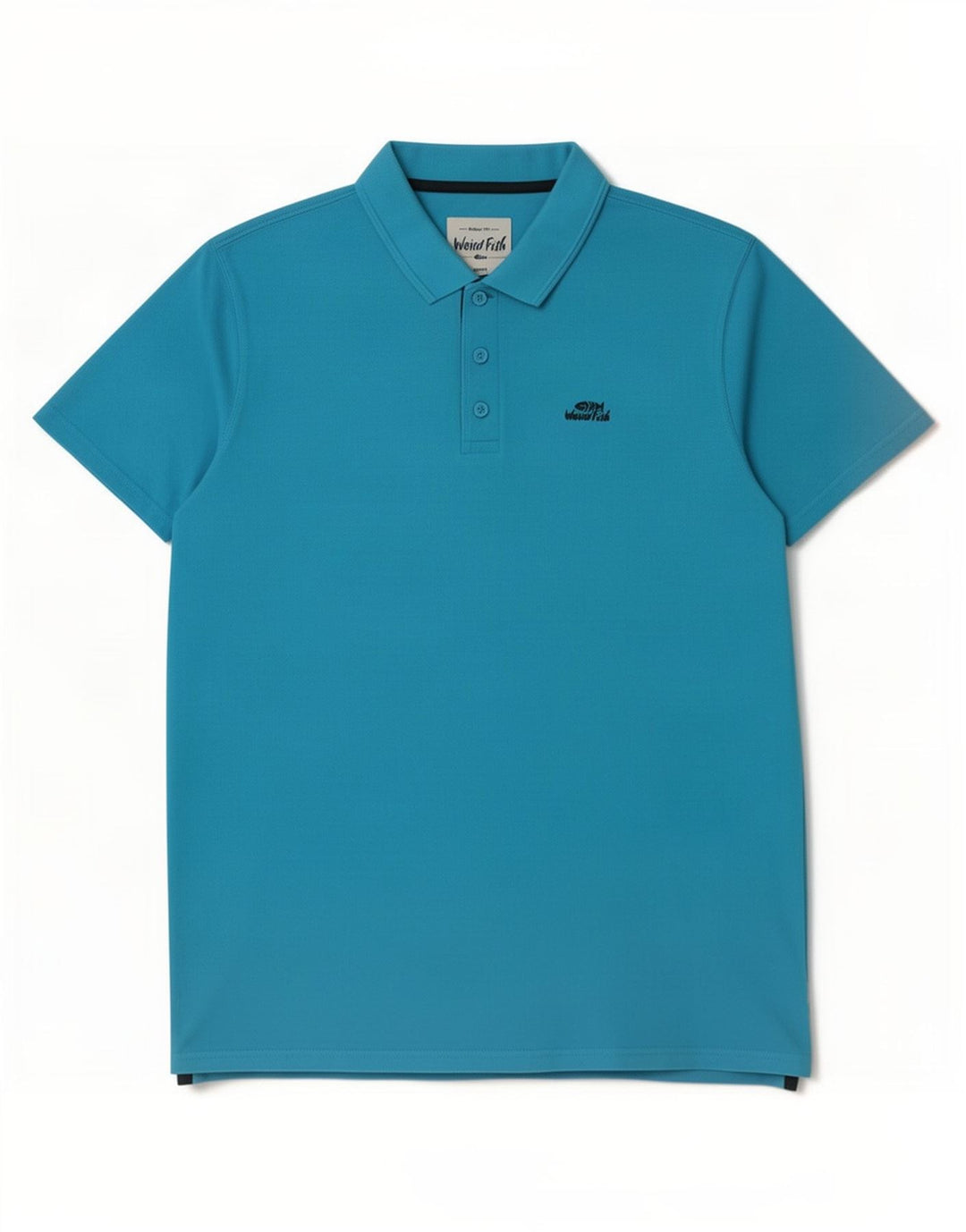Weird Fish Herre Polo Shirt Stor Blå Bomuld