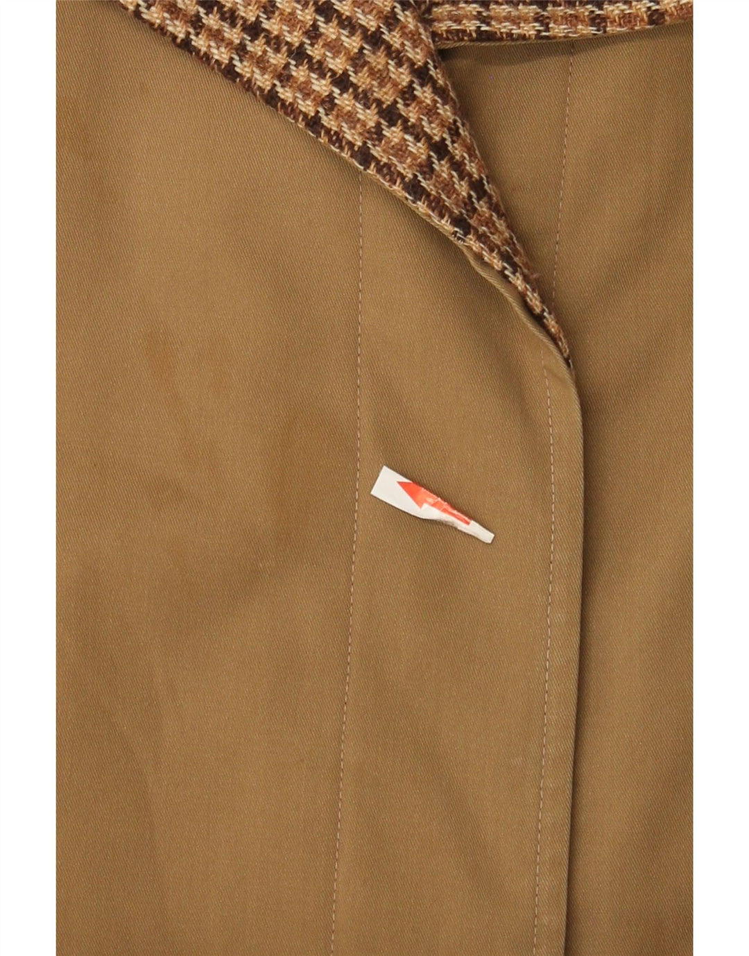 Salco Womens Reversible Trench Coat UK 14 Medium Khaki Polyester