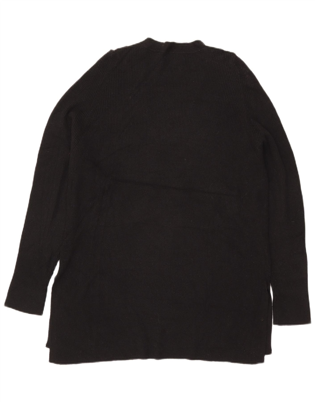 Marks & Spencer Dame Longline V-hals sweater UK 16 Large Black