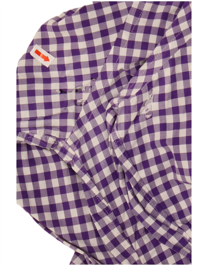 J. CREW Herreskjorte str. 15 1/2 Medium Lilla Gingham Cotton
