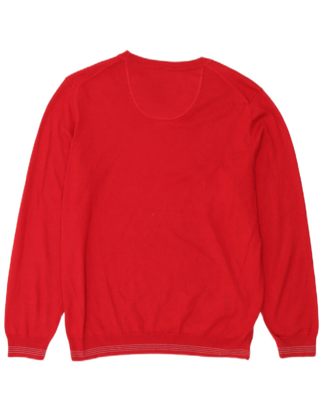 Hugo Boss Herre V-hals sweater Stor rød polyakryl