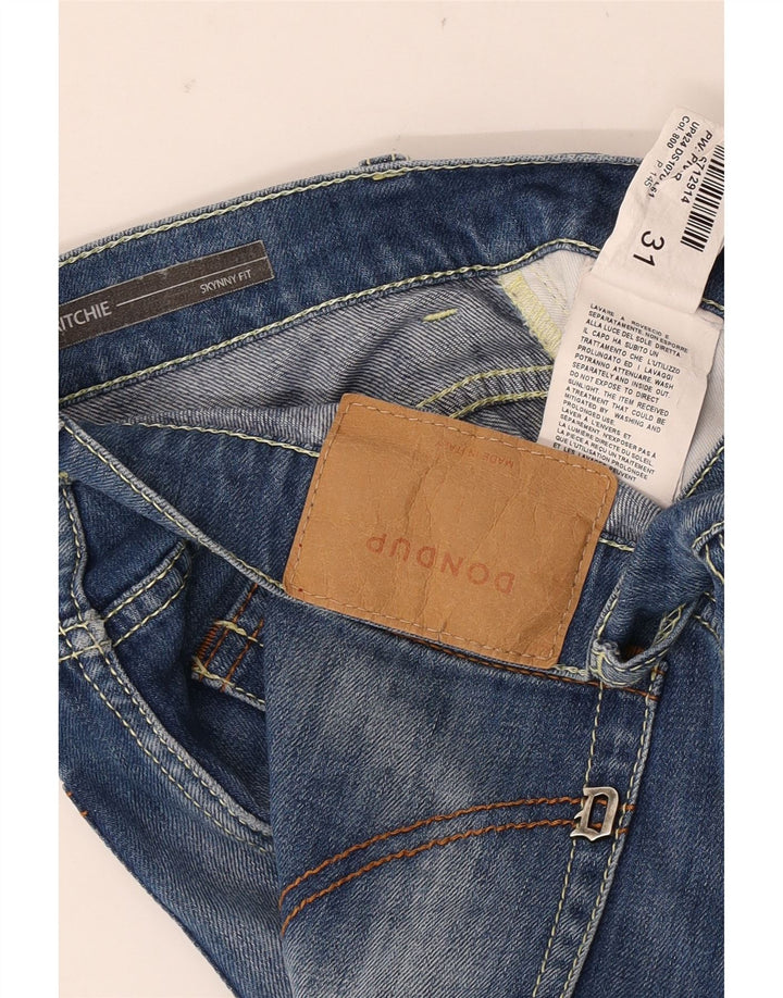 Dondup Kvinder Ritchie Distressed Skinny Jeans W31 L28 Blå Bomuld