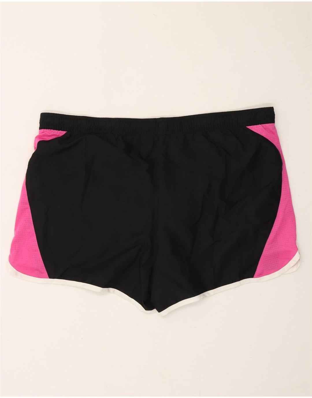 ADIDAS Womens Sport Shorts UK 16 Large  Black Colourblock Polyester Vintage Adidas and Second-Hand Adidas from Messina Hembry 