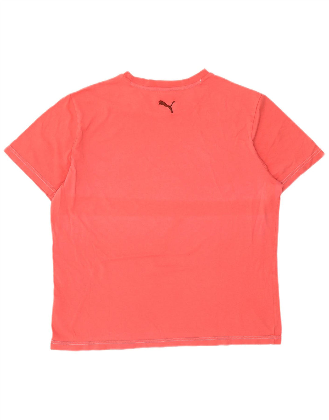 Puma Herre Grafisk T-Shirt Top Stor Rød Bomuld