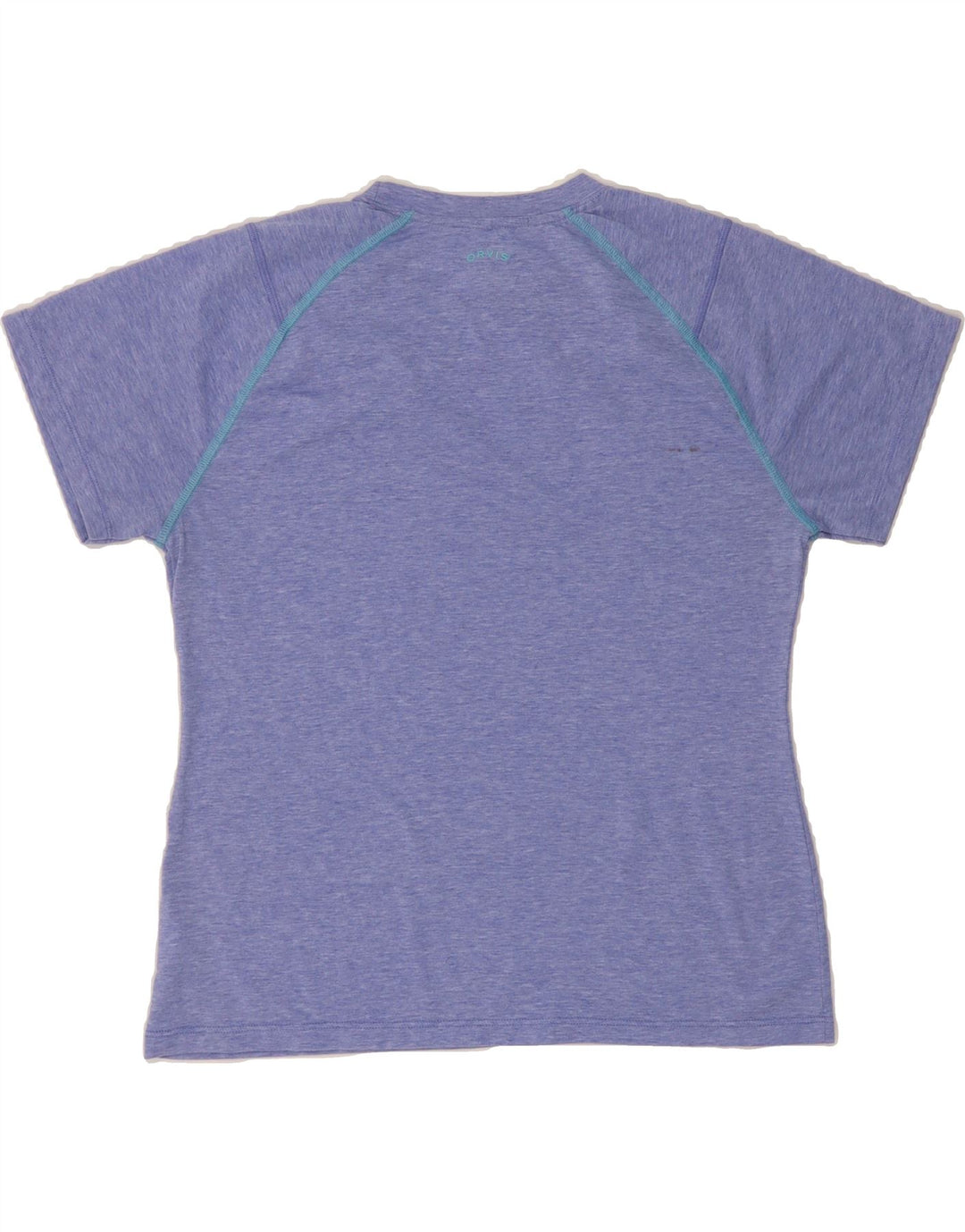 ORVIS Womens T-Shirt Top UK 16 Large Blue Polyester Vintage Orvis and Second-Hand Orvis from Messina Hembry 