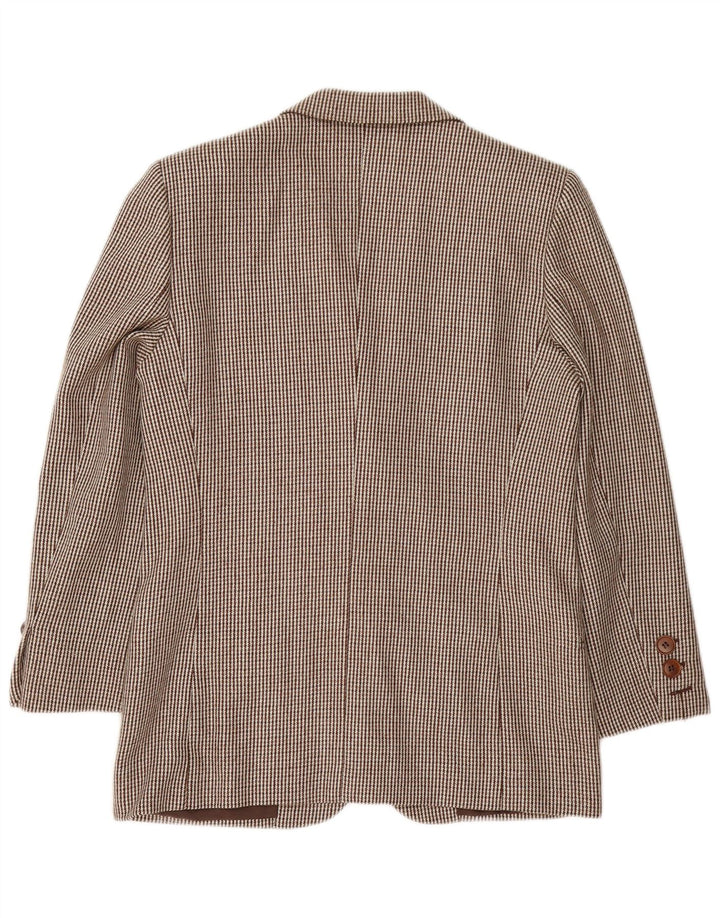 Genny Womens 2-knaps 2-delt nederdelsæt UK 14 Medium W32 Brown Houndstooth
