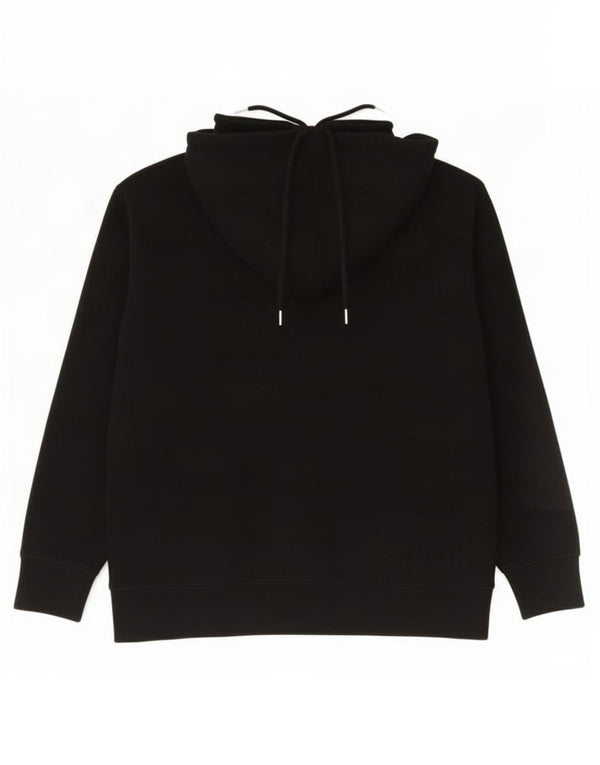 Topshop Dame Oversized Hoodie Jumper UK 6 XS Sort Bomuld
