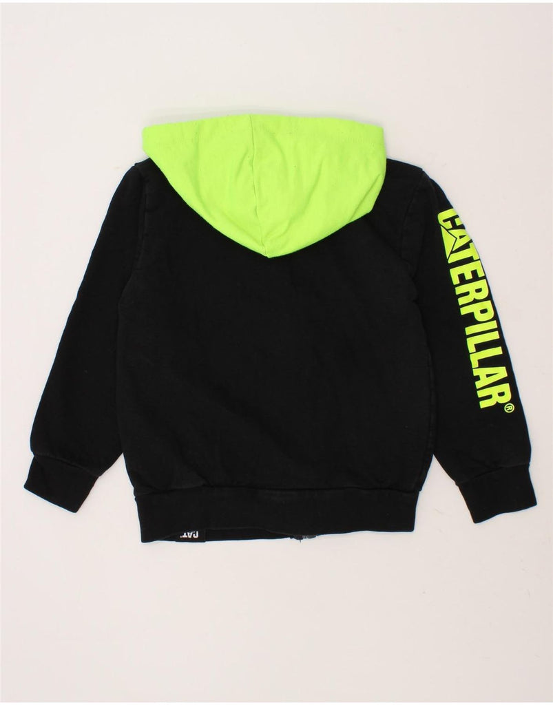 CATERPILLAR Boys Graphic Zip Hoodie Sweater 3-4 Years Black Colourblock Vintage Caterpillar and Second-Hand Caterpillar from Messina Hembry 