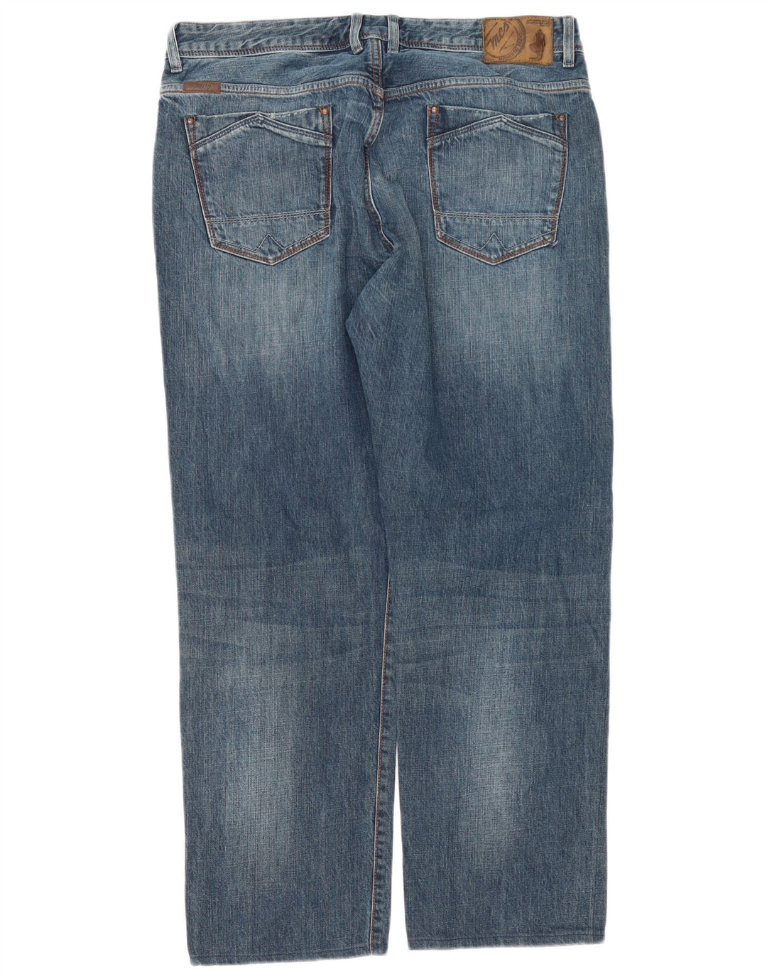 Marlboro Classics Straight Jeans til mænd W38 L29 Blå Bomuld