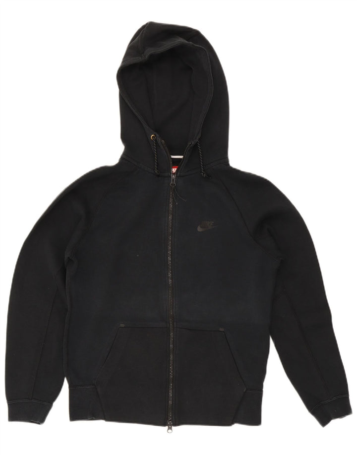 Nike Dame Oversized Hættetrøje Sweater UK 10 Lille Sort Bomuld