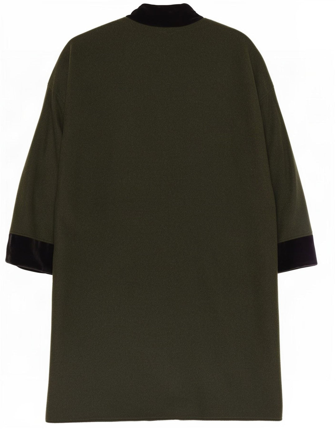 Anna E Cristina Dame Poncho Coat IT 44 Medium Green Colourblock