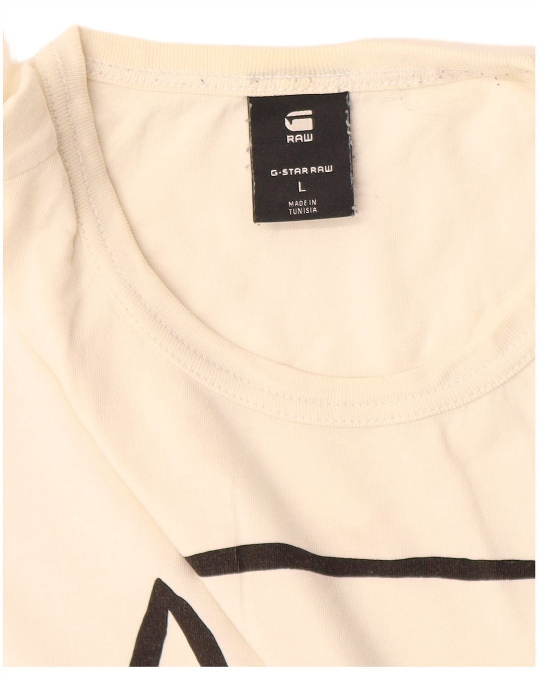 G-Star Herre Grafisk T-Shirt Top Stor Hvid Bomuld